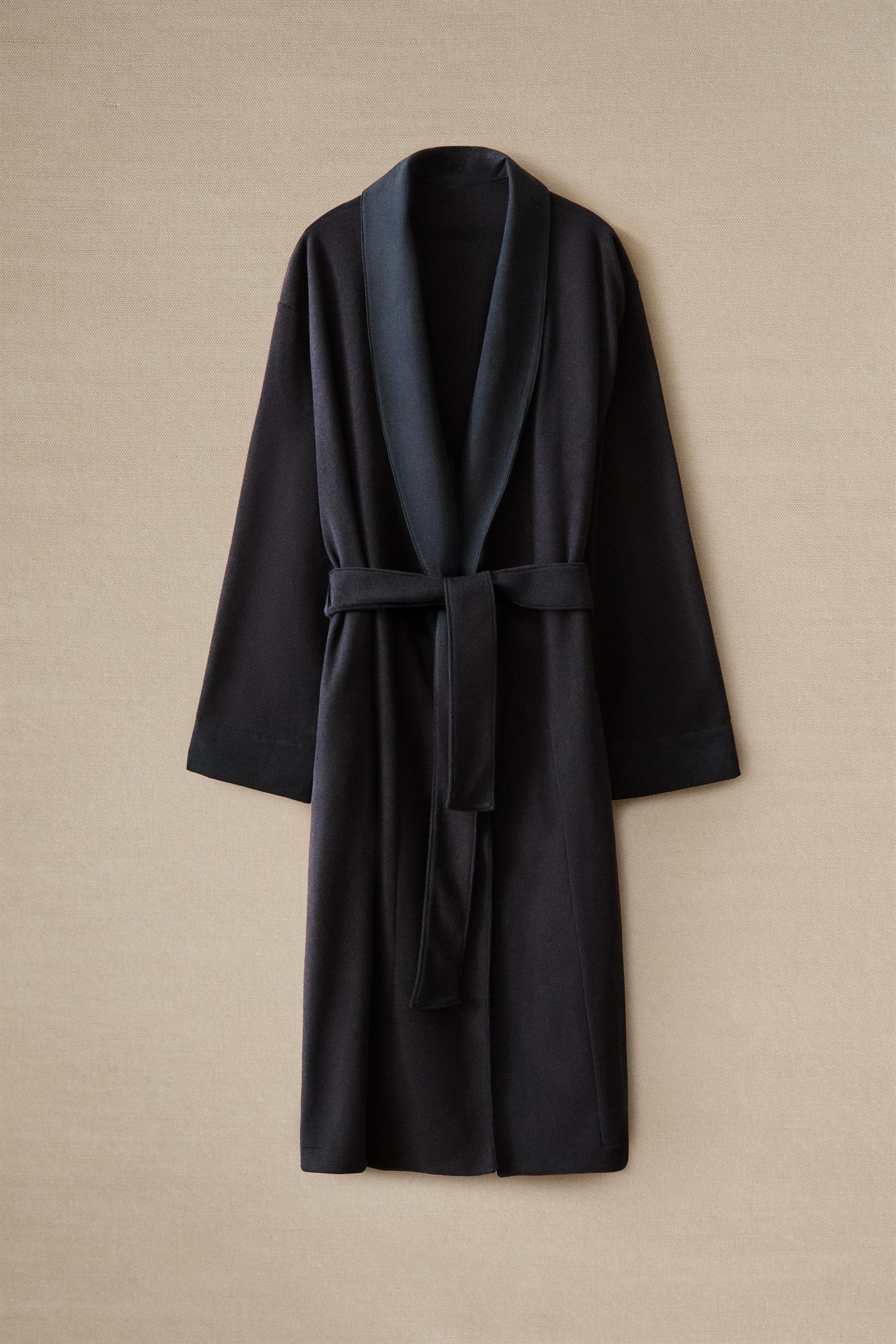 PLAIN FLEECE DRESSING GOWN